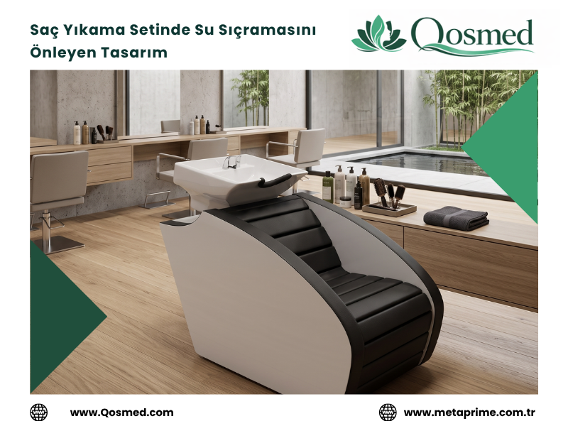 Su sıçratmayan kuaför saç yıkama seti
